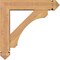 Ekena Millwork Legacy Arts and Crafts Smooth Bracket w/ Offset Brace, Western Red Cedar, 5 1/2"W x 22"D x 22"H BKT0604X22X22LEC03SWR - alternate 3